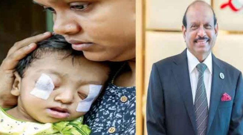 നെയ്യാറ്റിൻകരയിലെ കുഞ്ഞ് അദ്വൈതയ്ക്ക് സഹായവുമായി എം.എ. യൂസഫ് അലി