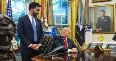 മംദാനിയെ പുകഴ്ത്തി ട്രംപ്: ന്യൂയോര്ക്ക് നഗരത്തിന്റെ കാര്യത്തില് താനും മംദാനിക്കും ചിന്തിക്കുന്നത് ഒരേപോലെയെന്ന് പ്രസിഡന്റ് ട്രംപ് മംദാനിയെ പുകഴ്ത്തി ട്രംപ്: ന്യൂയോര്ക്ക് നഗരത്തിന്റെ കാര്യത്തില് താനും മംദാനിക്കും ചിന്തിക്കുന്നത് ഒരേപോലെയെന്ന് പ്രസിഡന്റ് ട്രംപ്